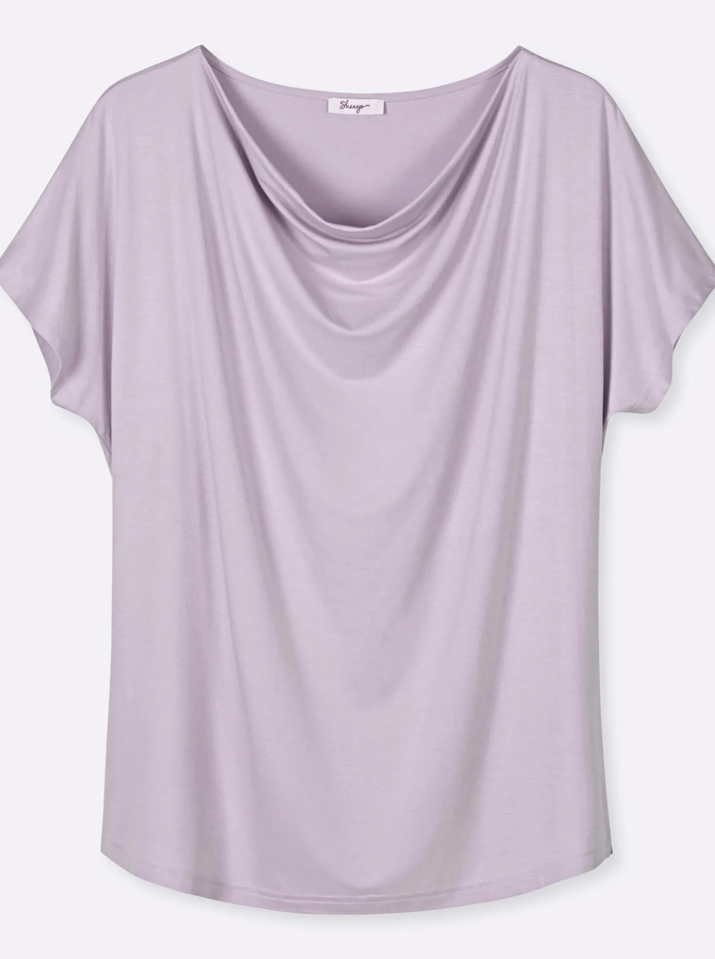 Wasserfallshirt mit überschnittenen Ärmeln