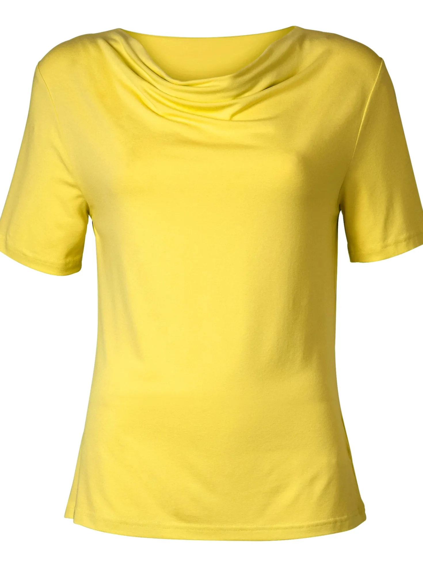 Wasserfallshirt mit kurzen Ärmeln