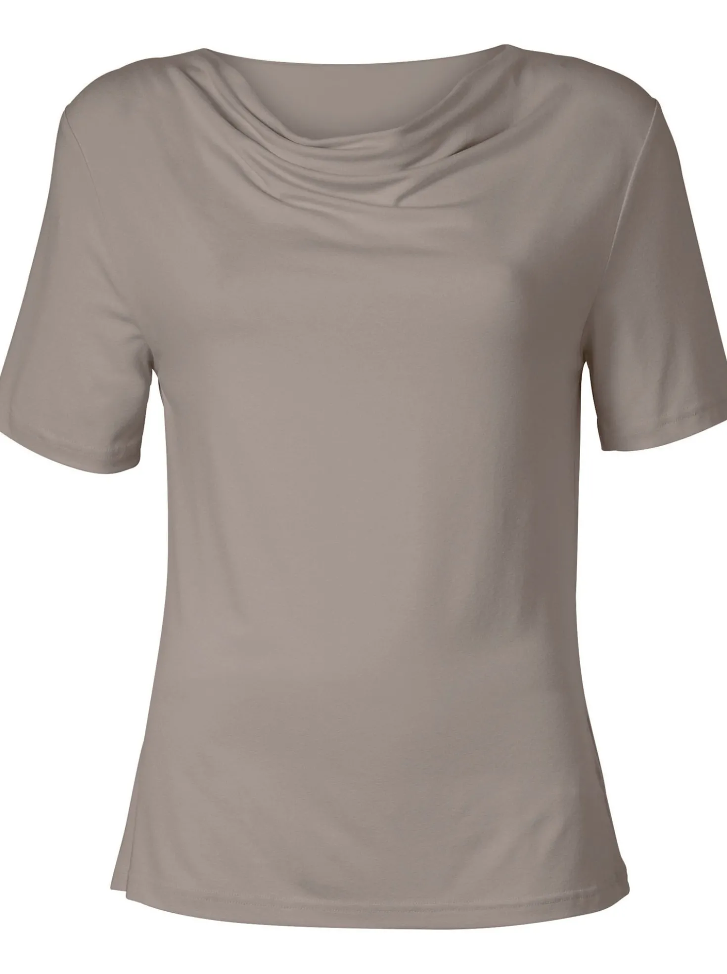 Wasserfallshirt mit kurzen Ärmeln