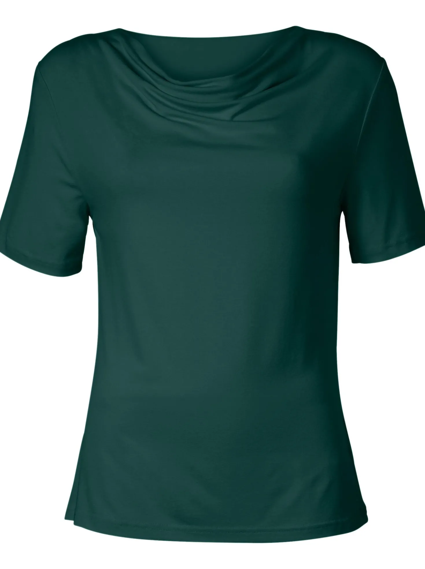 Wasserfallshirt mit kurzen Ärmeln