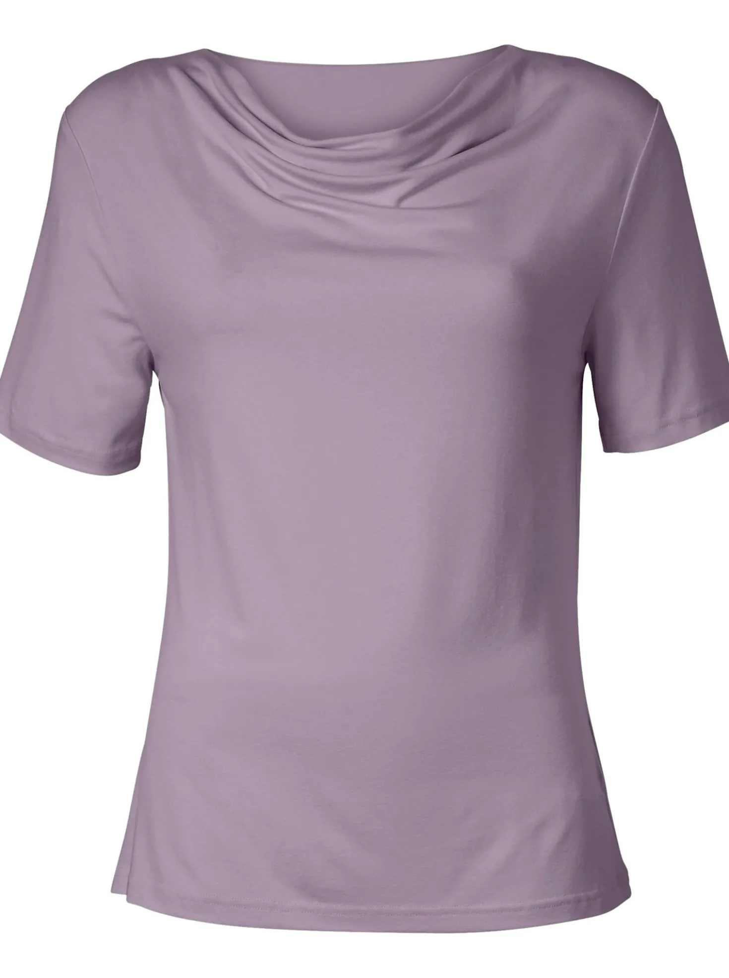 Wasserfallshirt mit kurzen Ärmeln