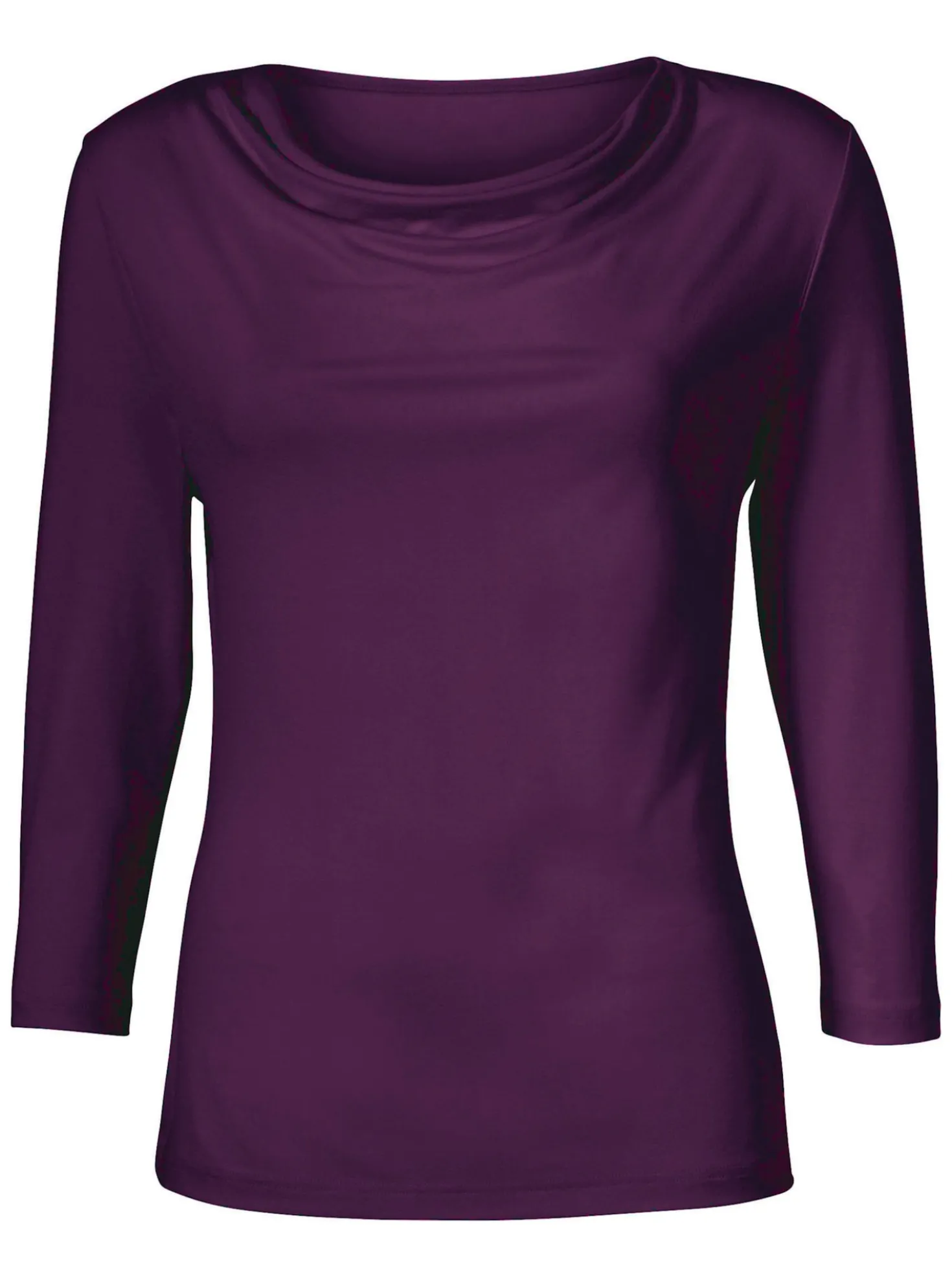 Wasserfallshirt mit 3/4-langen Ärmeln