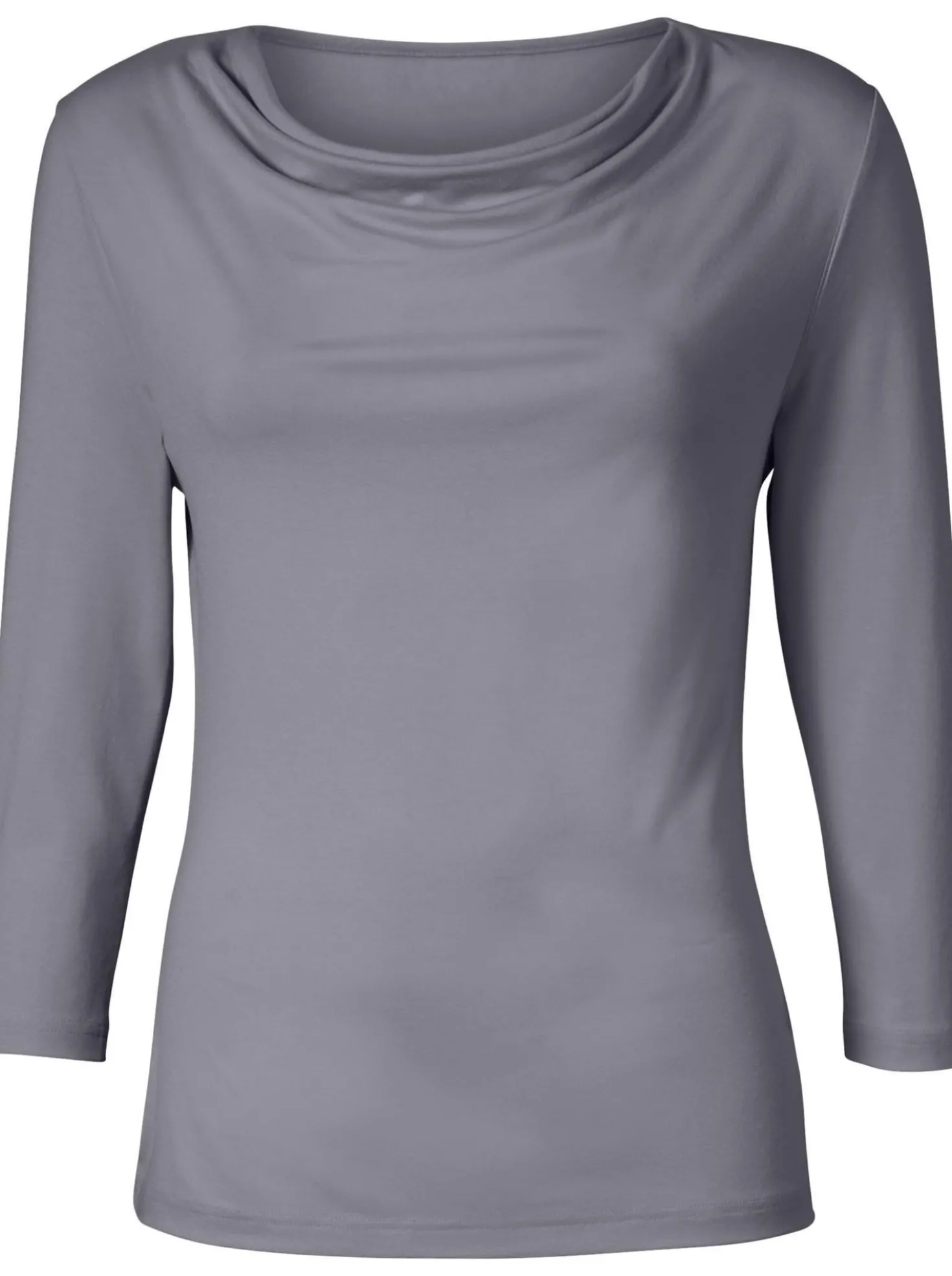 Wasserfallshirt mit 3/4-langen Ärmeln