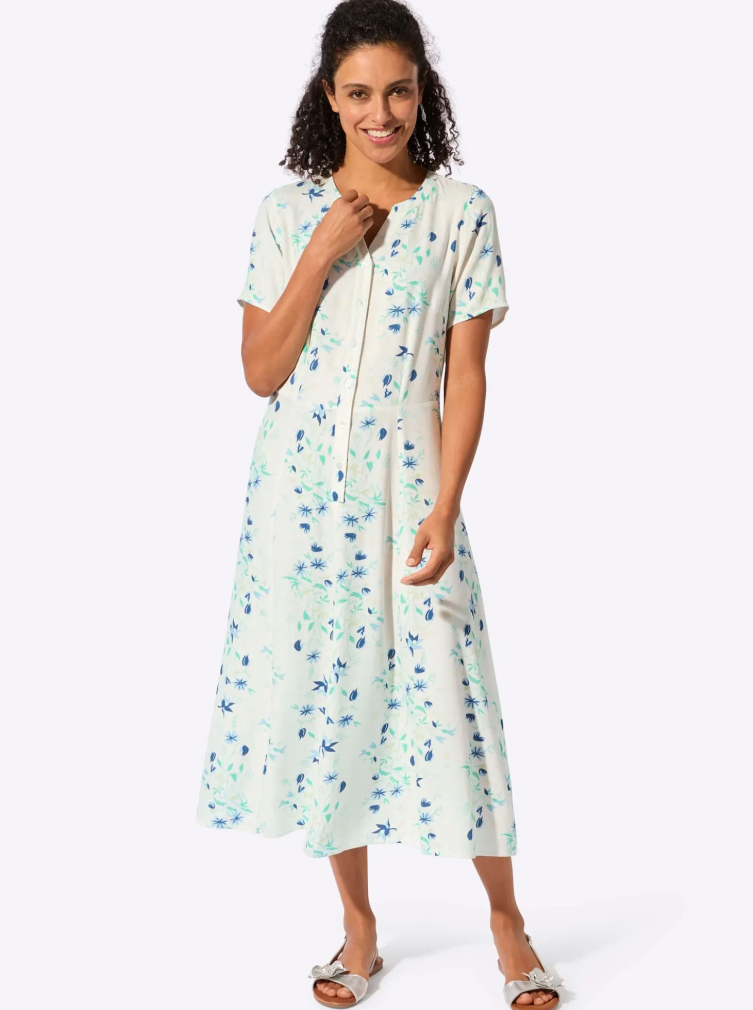 Webkleid in Bahnenform