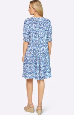 Webkleid mit Volants