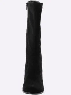 Weitschaftstiefel mit Absatz