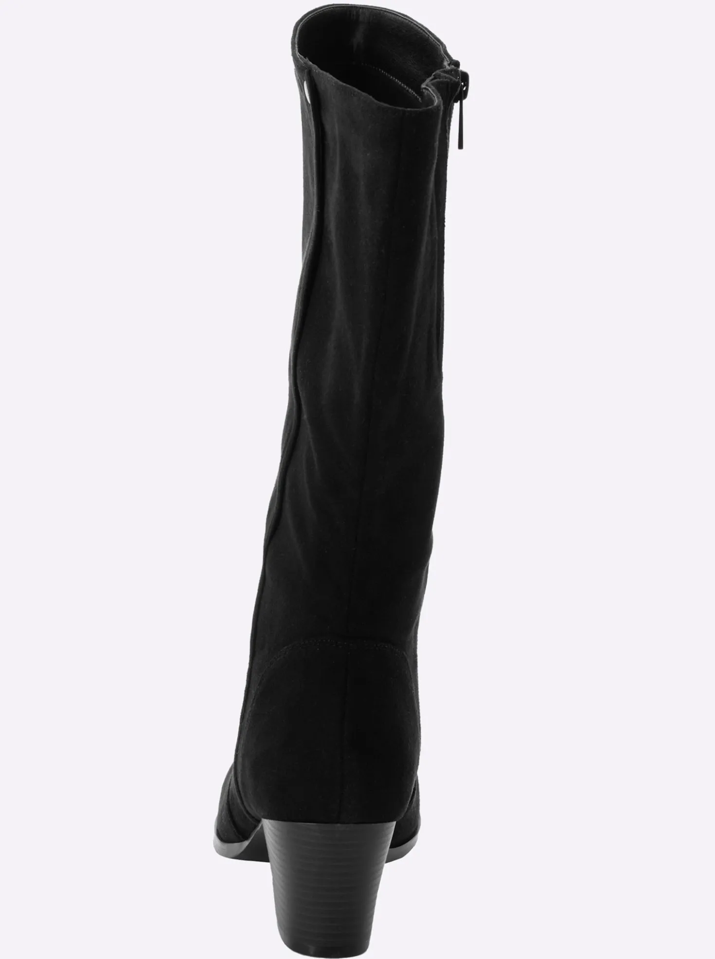 Weitschaftstiefel mit Absatz