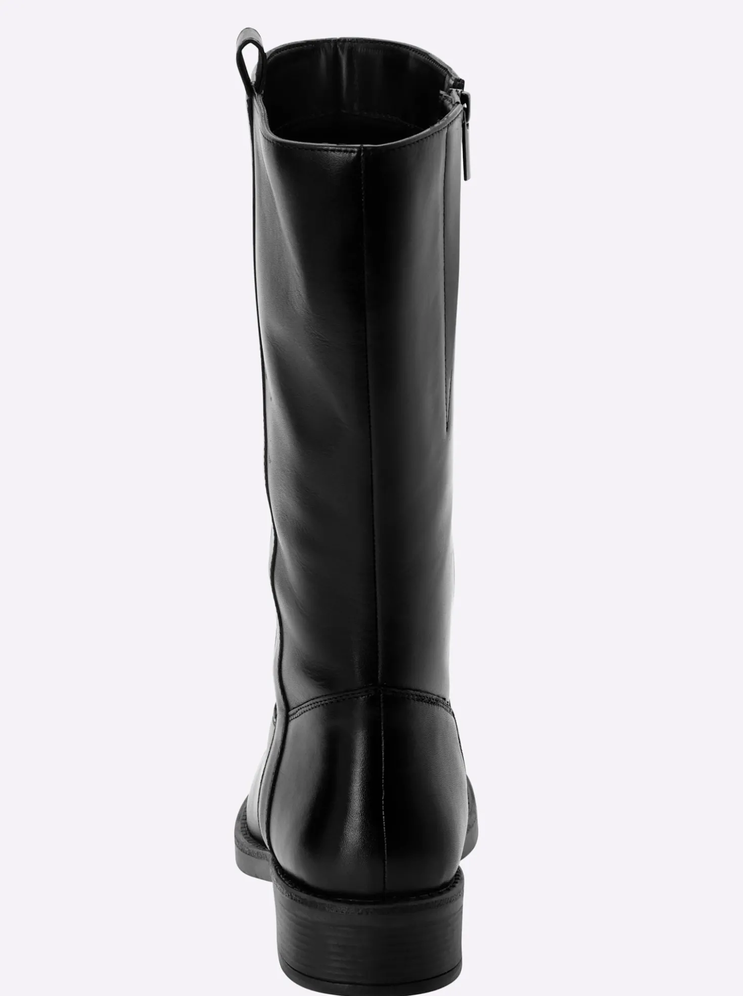 Weitschaftstiefel mit Zierlaschen