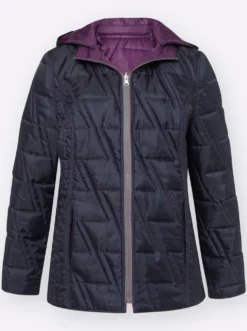 Wendejacke mit Kapuze, abzippbar