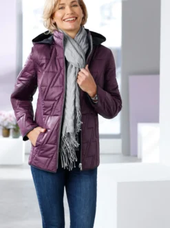 Wendejacke mit Kapuze, abzippbar
