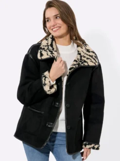 Winterjacke mit Teddyfleece-Futter