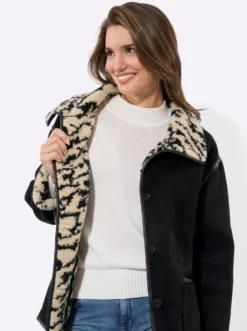 Winterjacke mit Teddyfleece-Futter