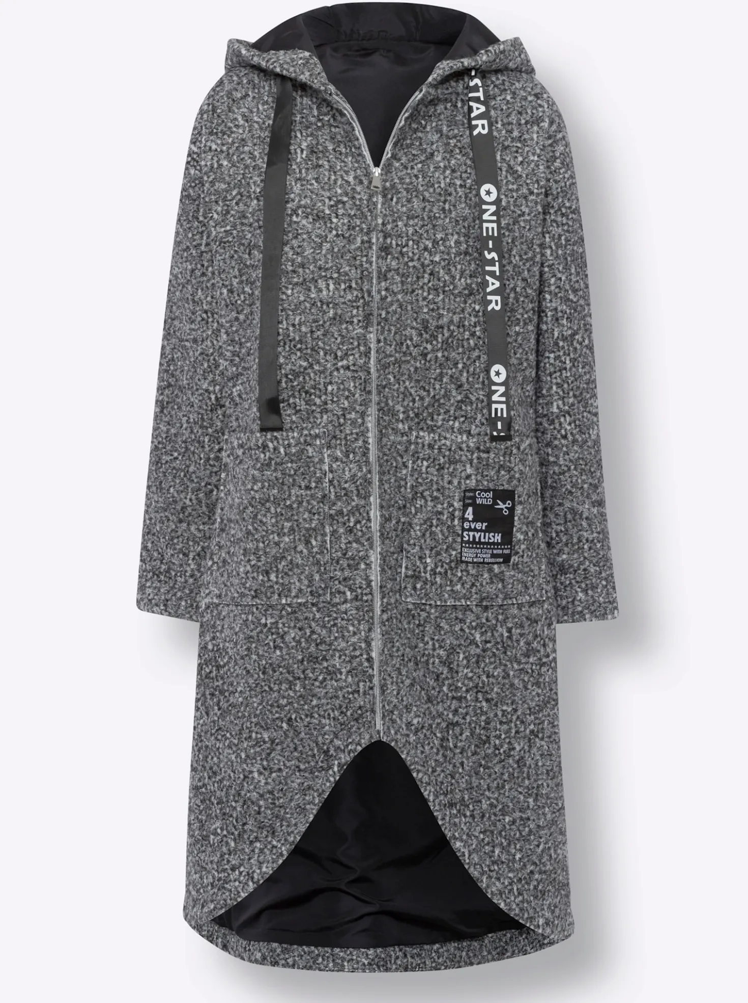 Wintermantel in Oversize-Form