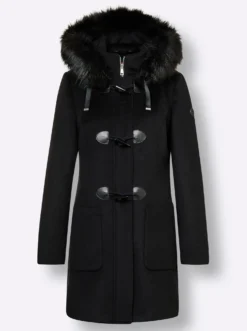 Wolljacke mit Kontrast-Innenfutter