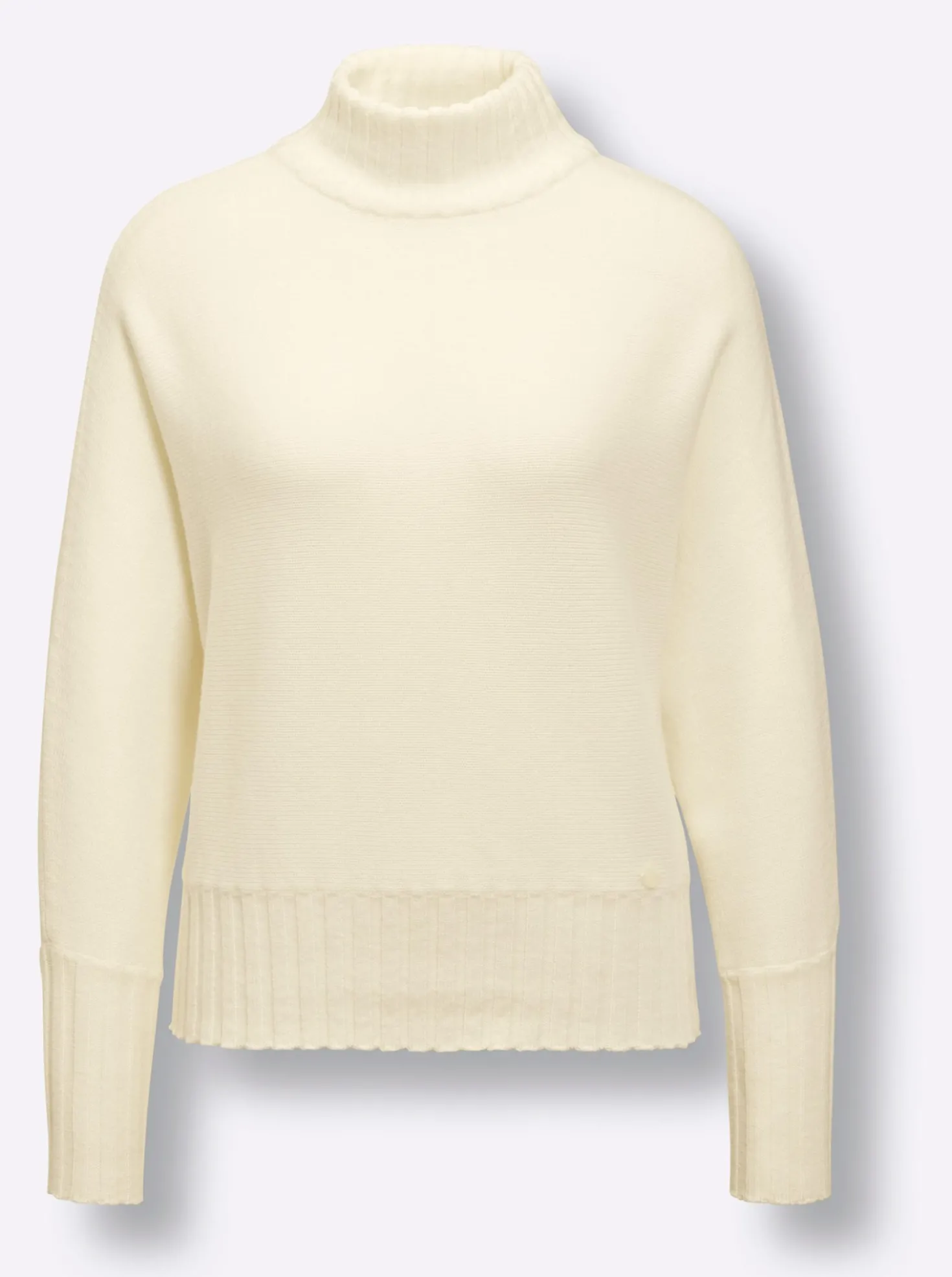 Wollpullover mit Fledermaus-Ärmel