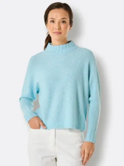Wollpullover mit Kaschmir