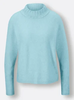 Wollpullover mit Kaschmir