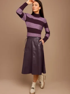 Wollpullover mit Paillettengarn